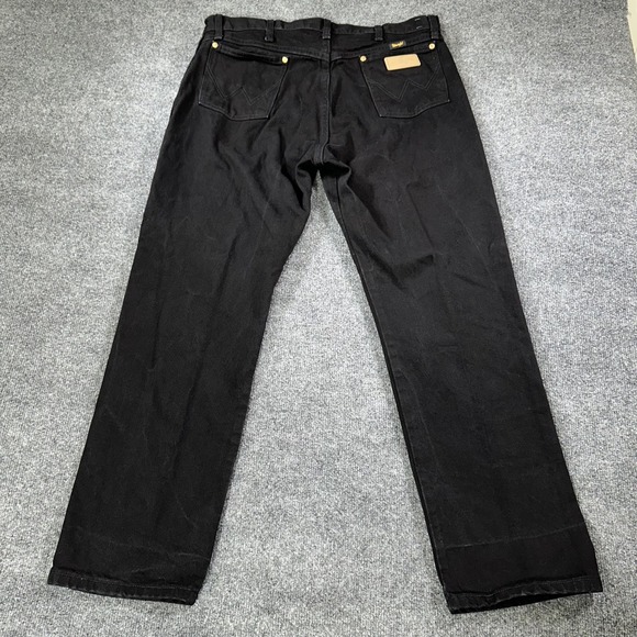 Wrangler Jeans Men's 36x30 Black 1013MWZ Bootcut Cowboy Western Denim Workwear - Picture 4 of 12